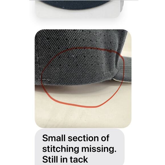 Newhattan Hat Men Gray 100% Cotton Dream by Any Means Strapback Baseball Cap - Picture 7 of 11